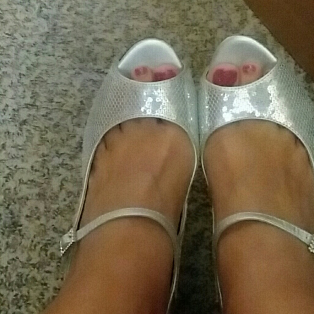 Silver heels